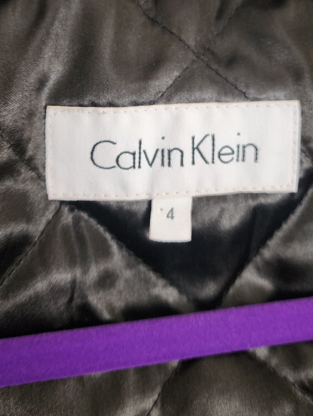 Calvin Klein Women's Red Wool Blend Peacoat - Picture 2 of 10